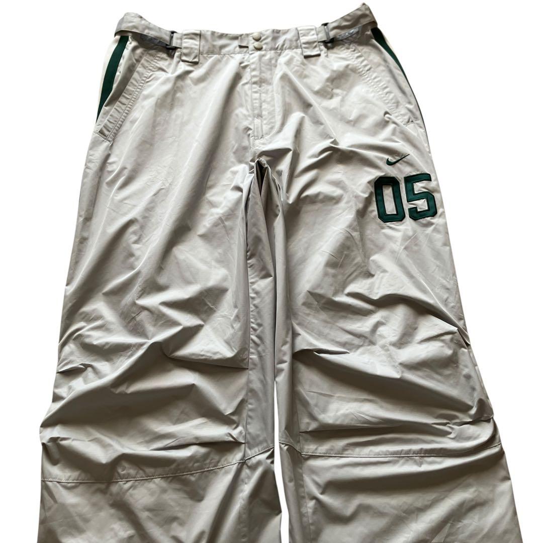 美品00s極太 OLD NIKE バギーナイロントラックパンツ サイドライン