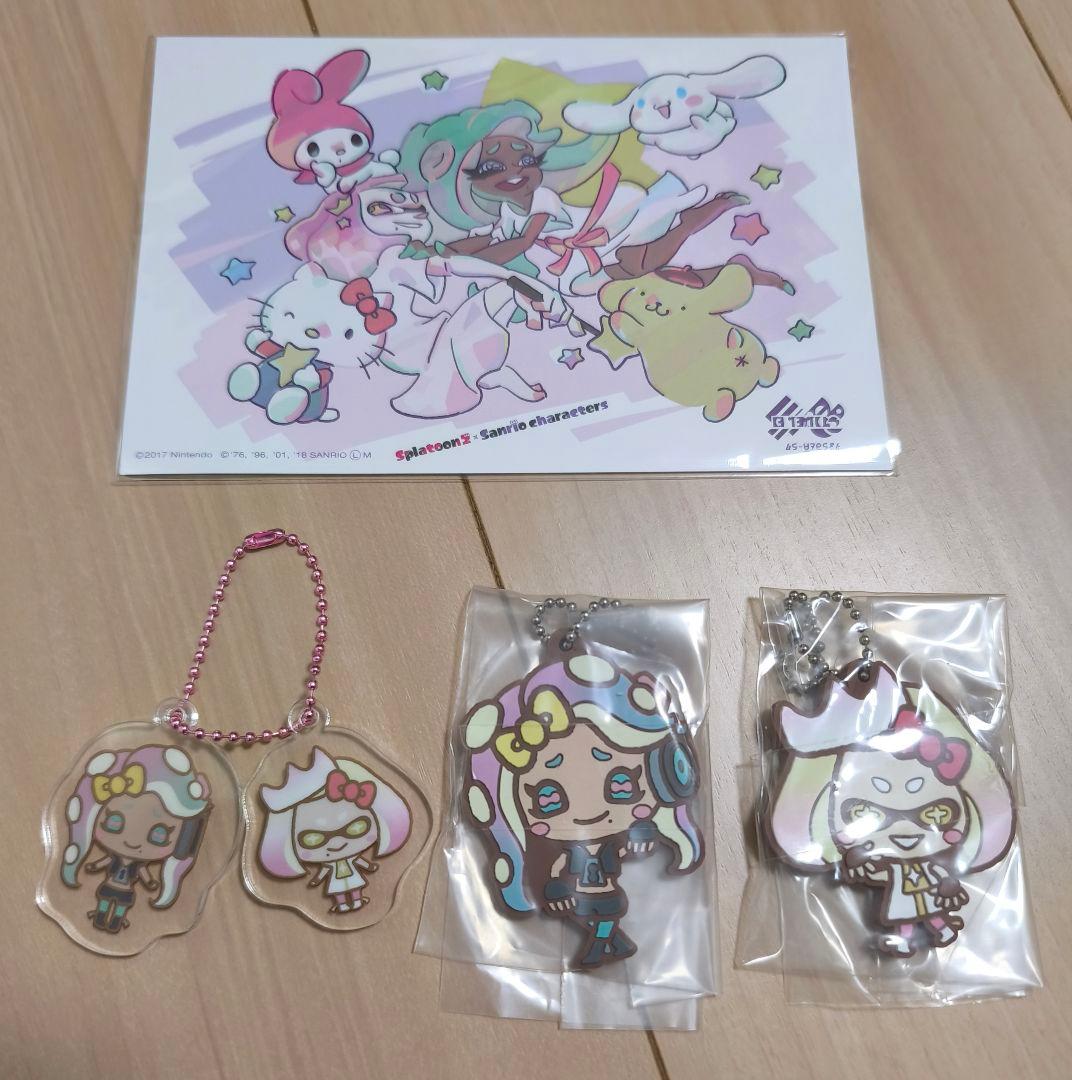 スプラトゥーン✕サンリオ　コラボ　テンタクルズ4点セット　ヒメ　イイダ