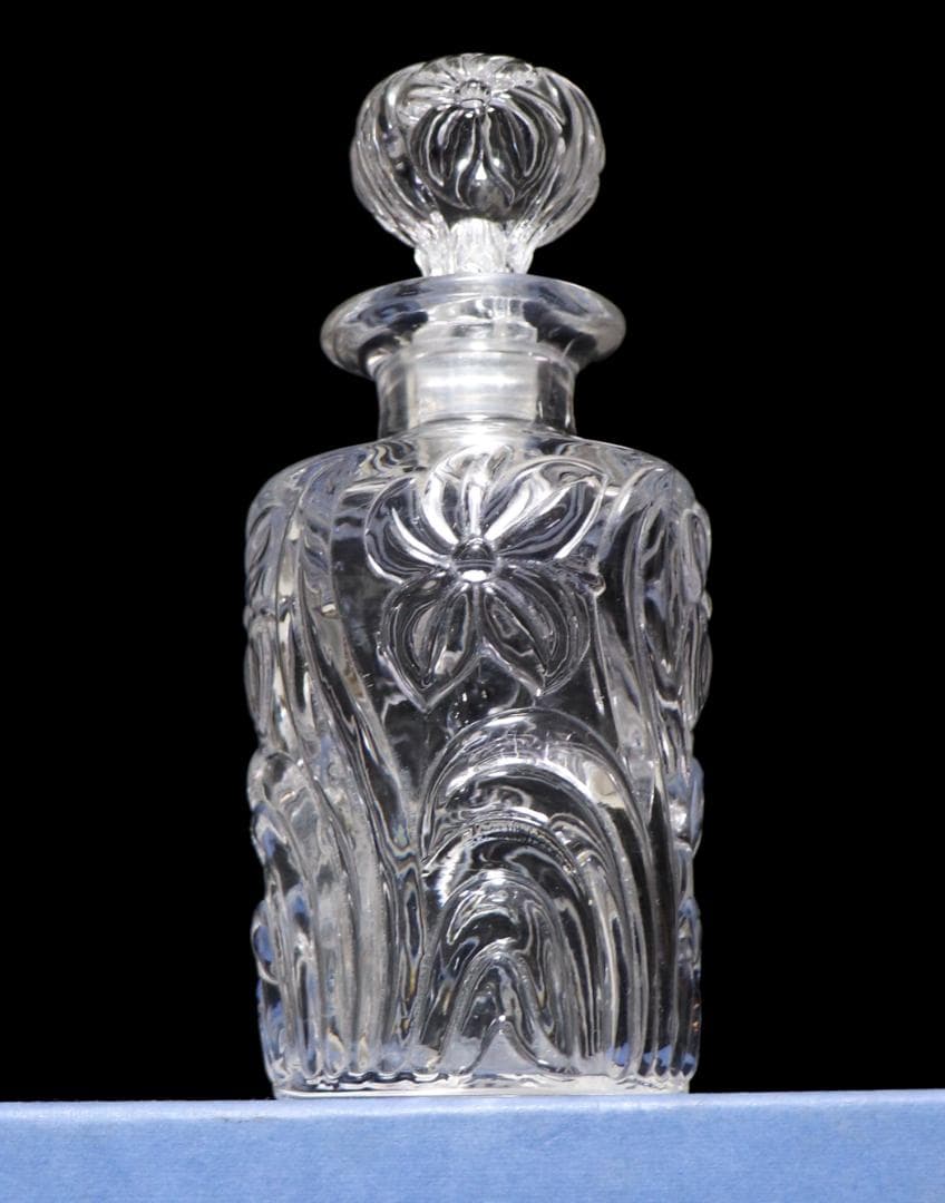 アンティーク・サンルイ 希少型 香水瓶 15.5cm 水仙の花 パフュームボトル