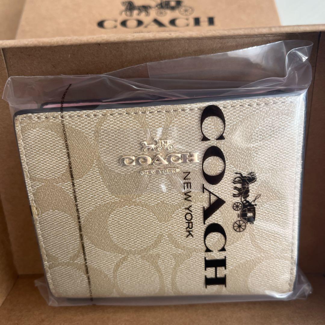 COACH 箱・ショップ袋付き❣️[コーチ] 財布(二つ折り財布)
