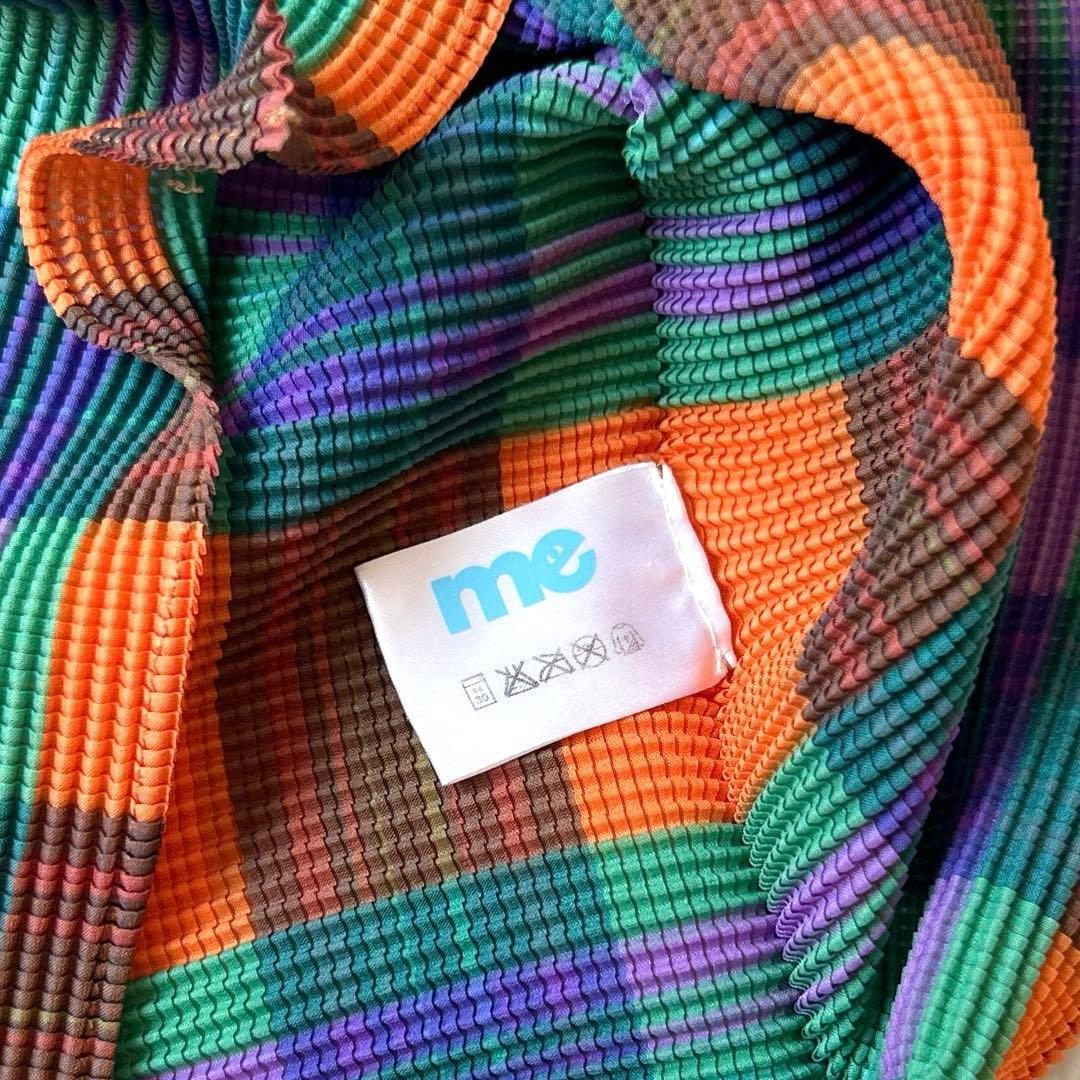 美品✨me ISSEY MIYAKE ミーイッセイミヤケ✨ハイネック半袖ブラウス