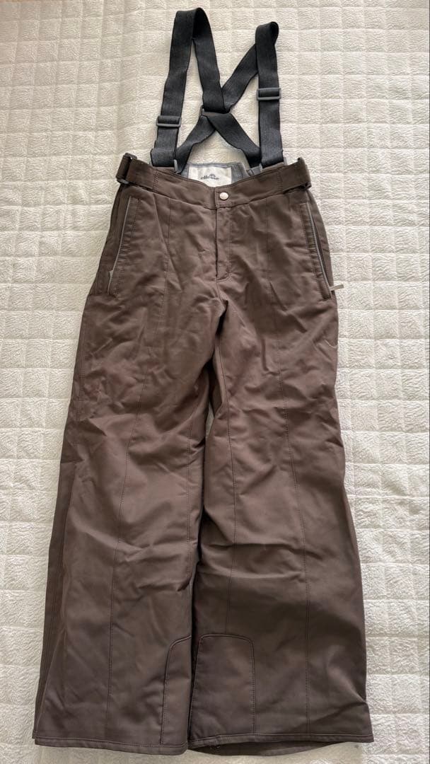 ellesse スキーウェア レディース上下 7-2ベージュ×ブラウンダウン80