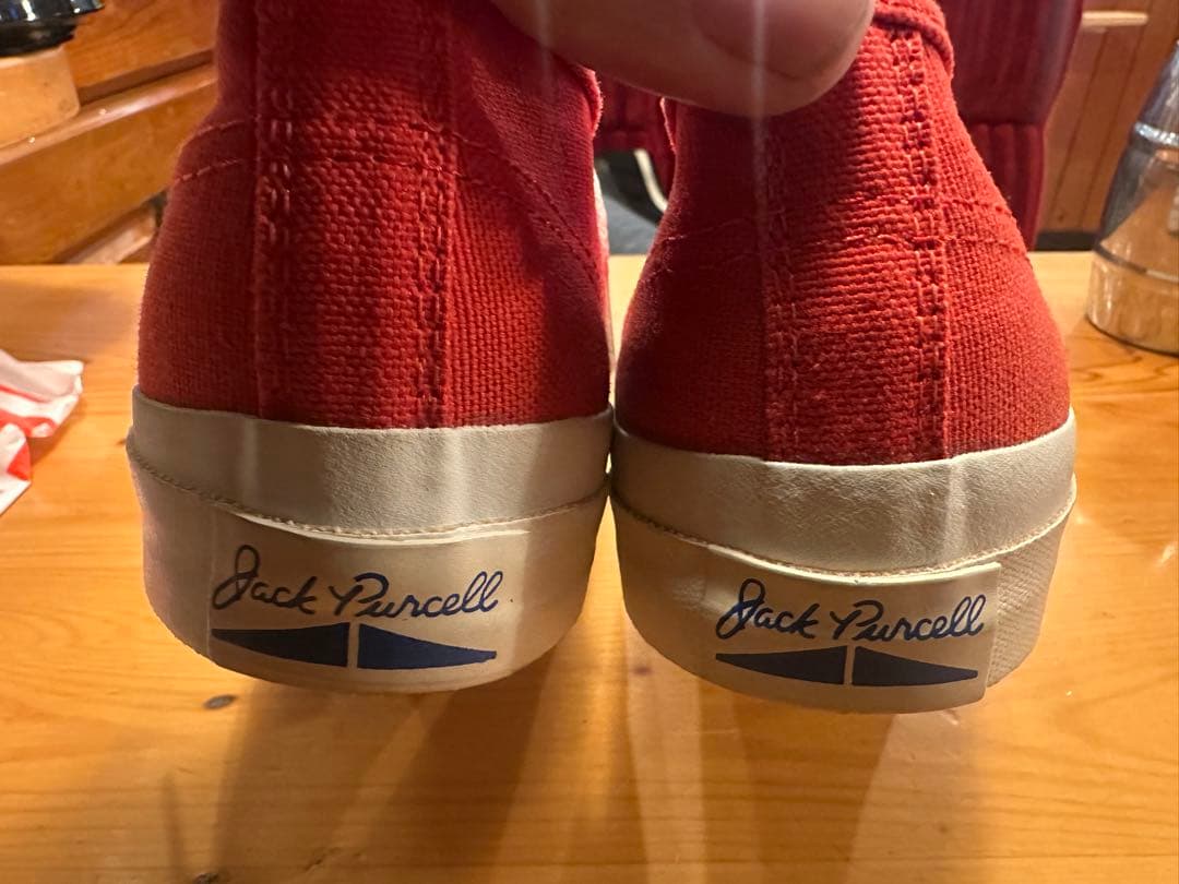 90s USA製 コンバース ジャックパーセル RED SIZZLE 25センチ