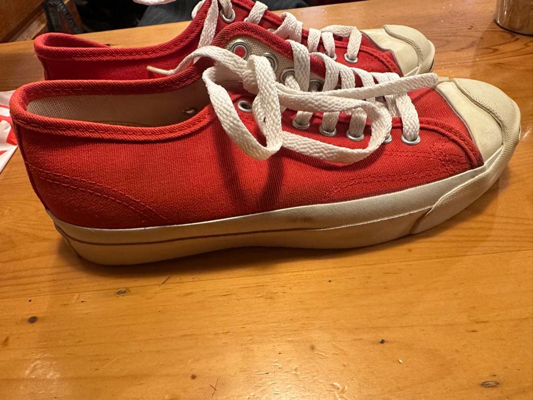 90s USA製 コンバース ジャックパーセル RED SIZZLE 25センチ