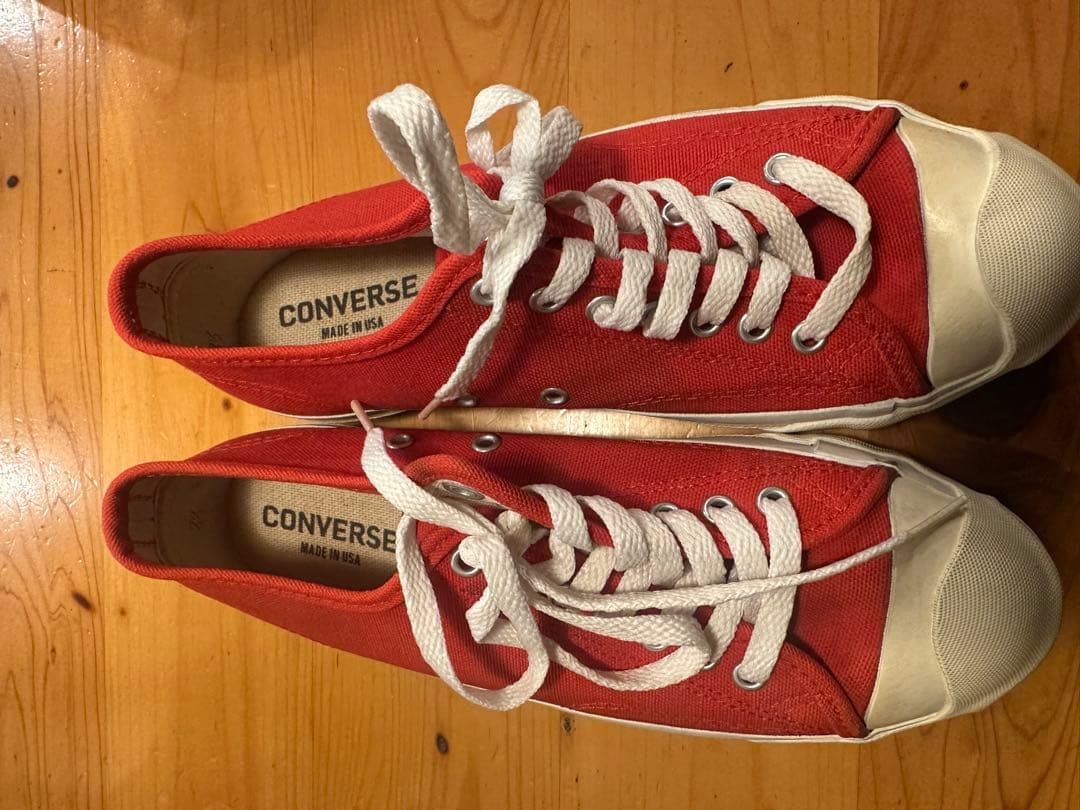 90s USA製 コンバース ジャックパーセル RED SIZZLE 25センチ