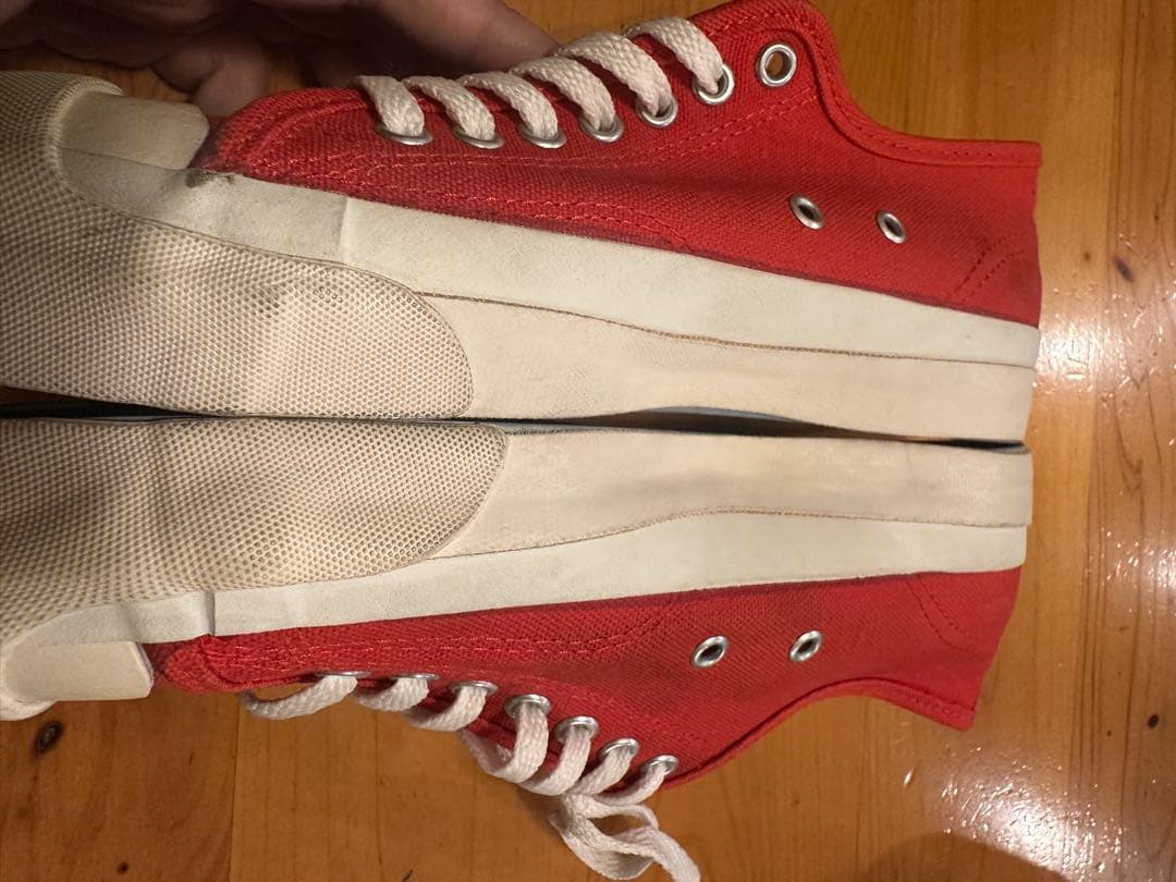 90s USA製 コンバース ジャックパーセル RED SIZZLE 25センチ