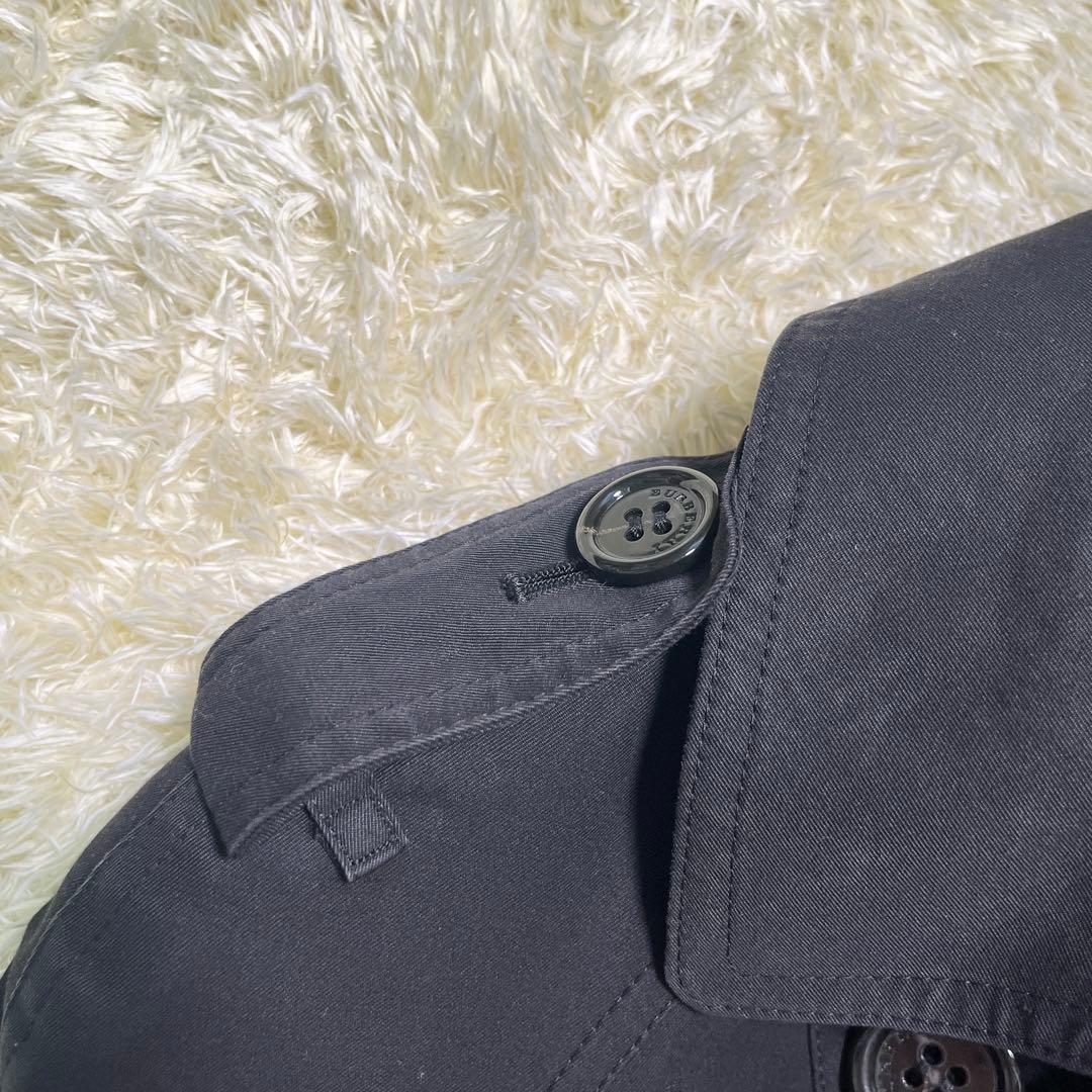 美品　バーバリーロンドン　トレンチコート　黒　ライナー　メガチェック　ベルト