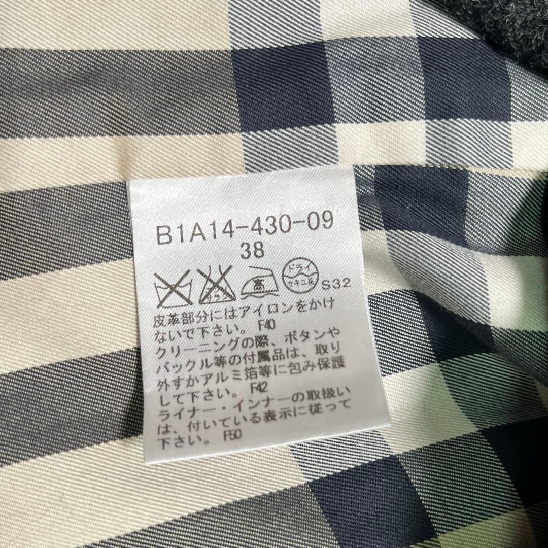 美品　バーバリーロンドン　トレンチコート　黒　ライナー　メガチェック　ベルト