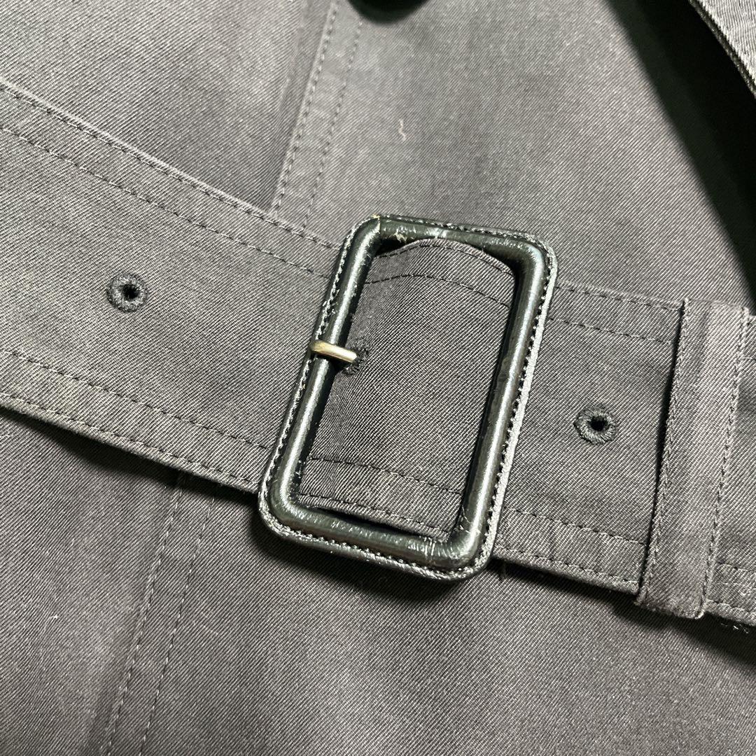 美品　バーバリーロンドン　トレンチコート　黒　ライナー　メガチェック　ベルト