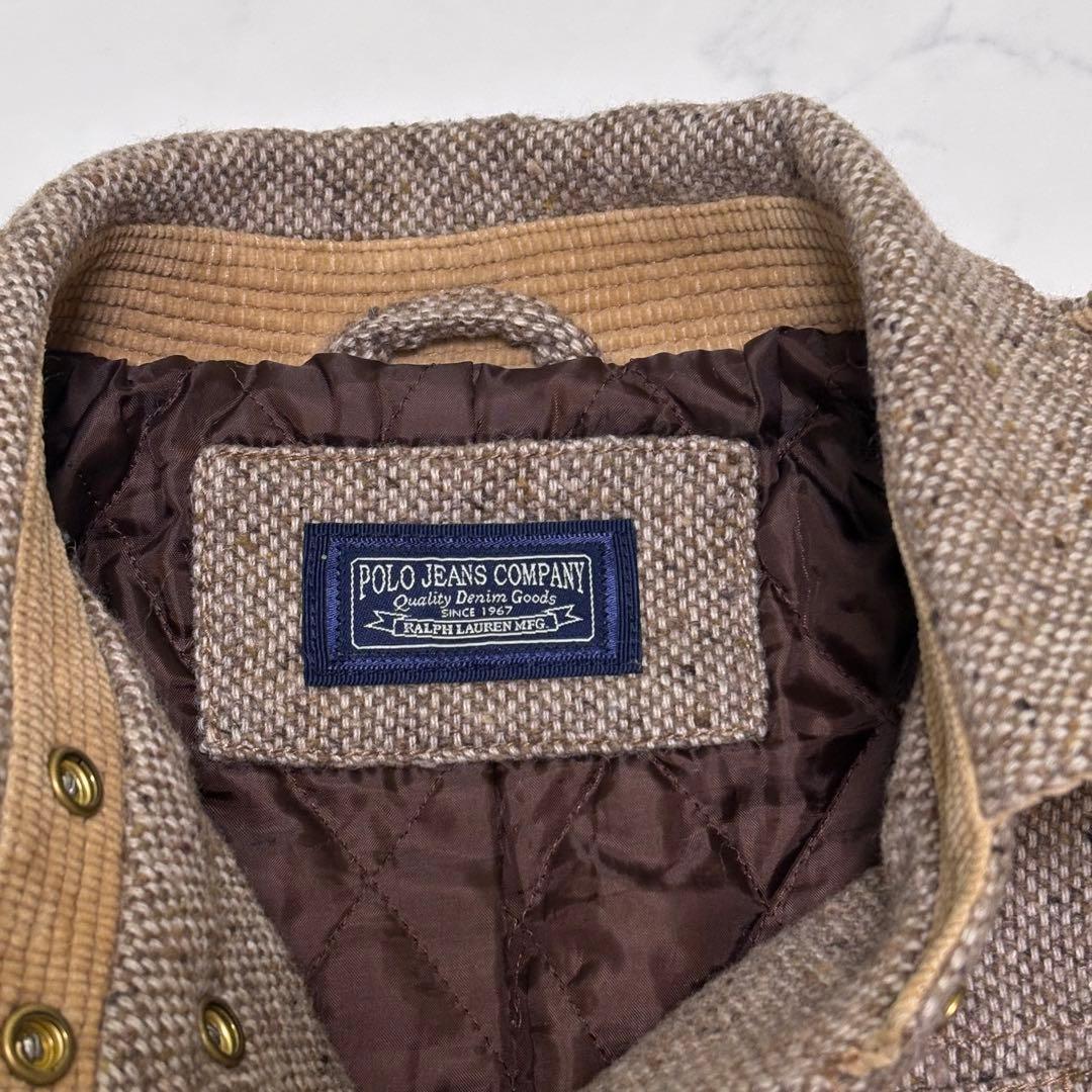 オールドラルフローレン POLO JEANS ツイードジャケット L キルト裏地