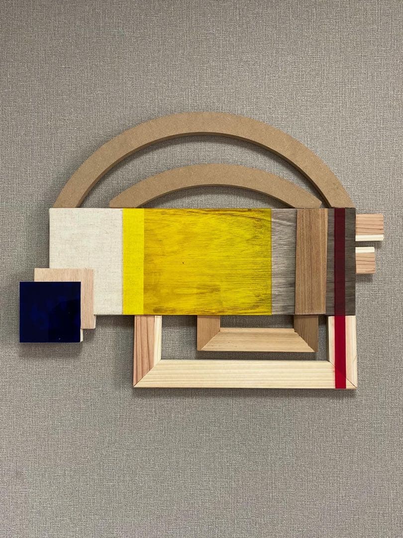 抽象アートパネル 幾何学的デザイン