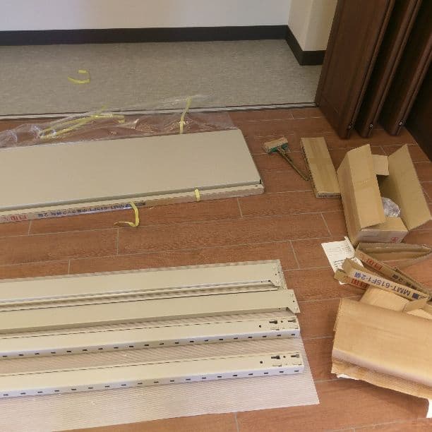 軽量、中軽量ラック組み立て、移設等