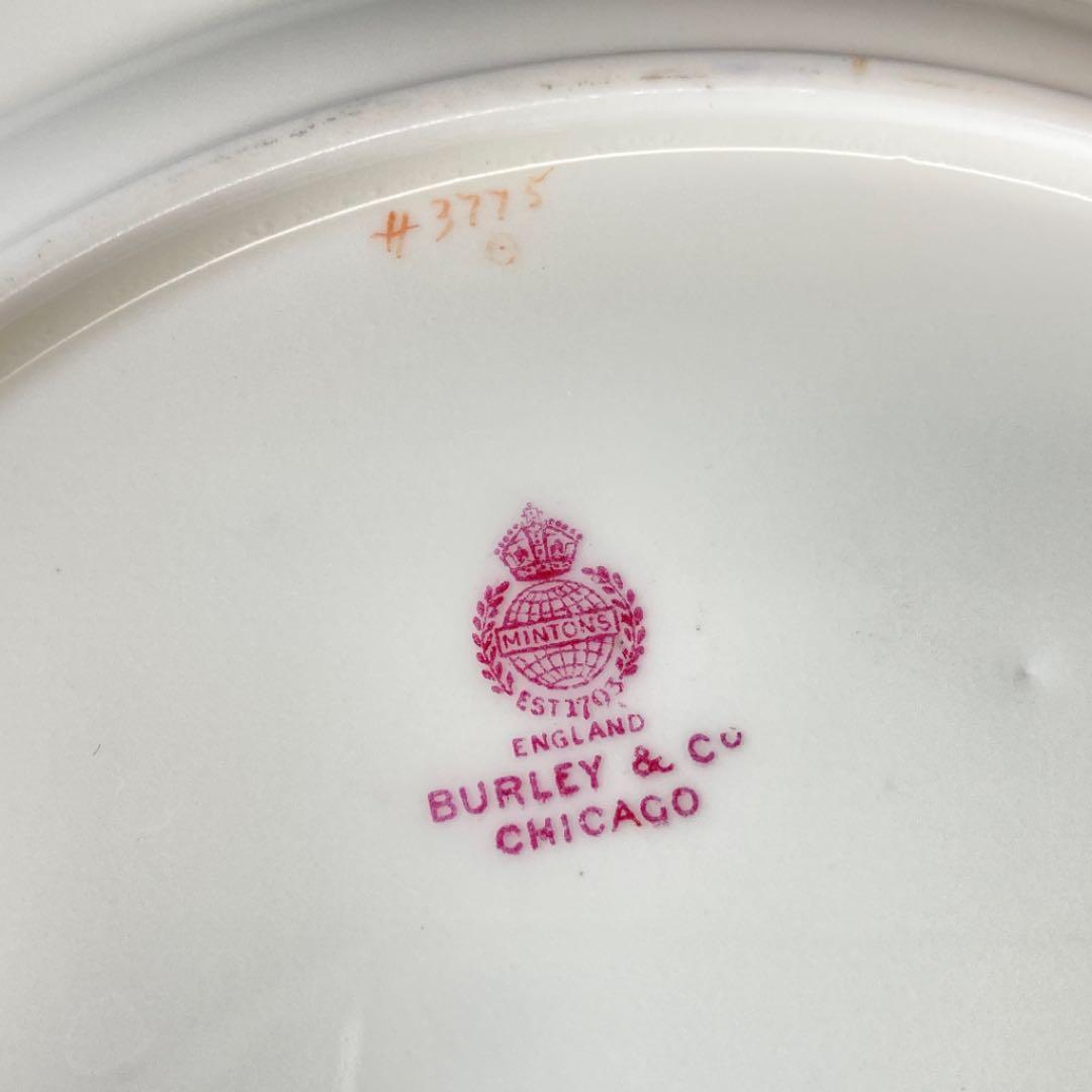 ミントン 最高級 ダイナスティ 金彩　コバルト ゴールド プレート　大皿