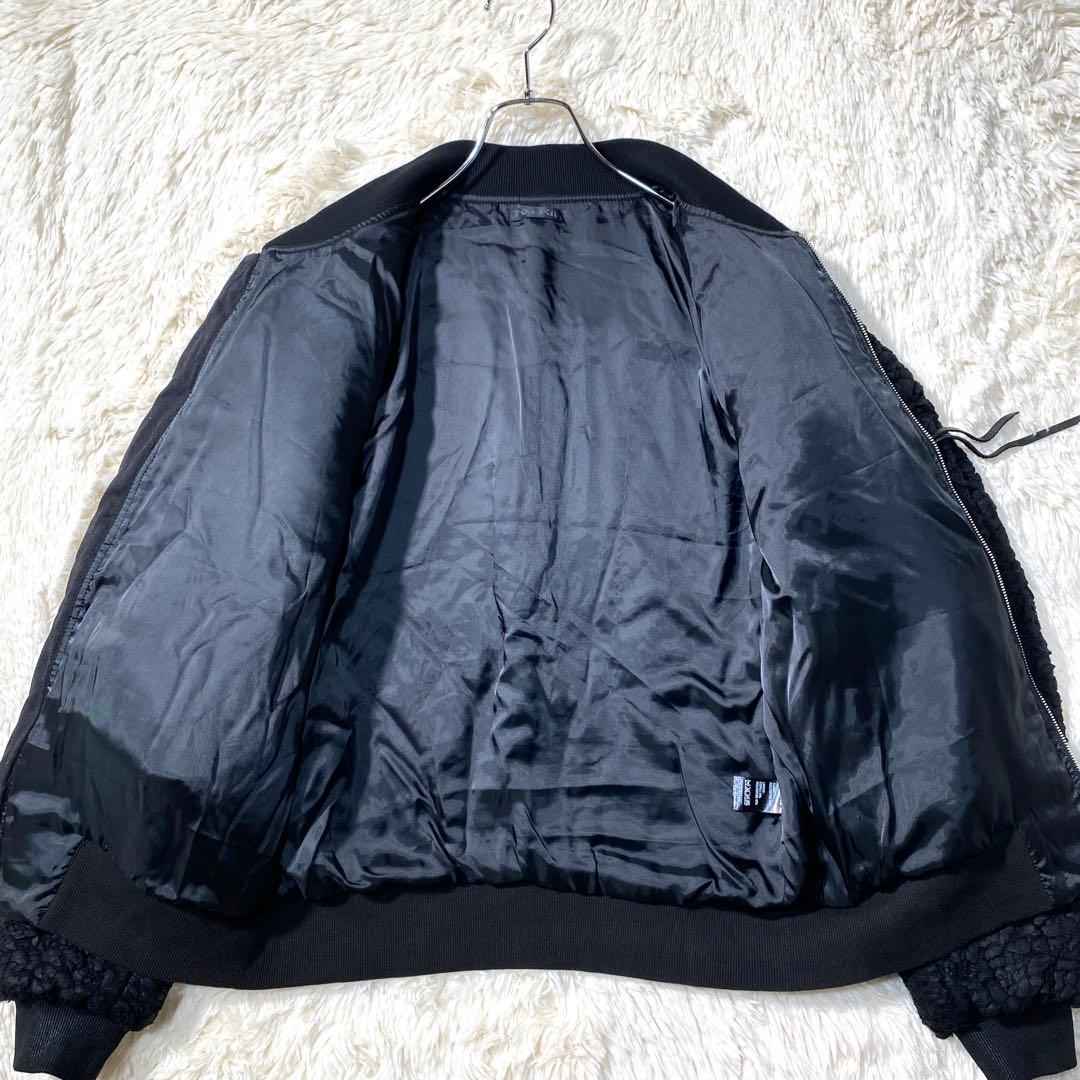 archive kmrii boa MA-1 bomber jacket 黒 2