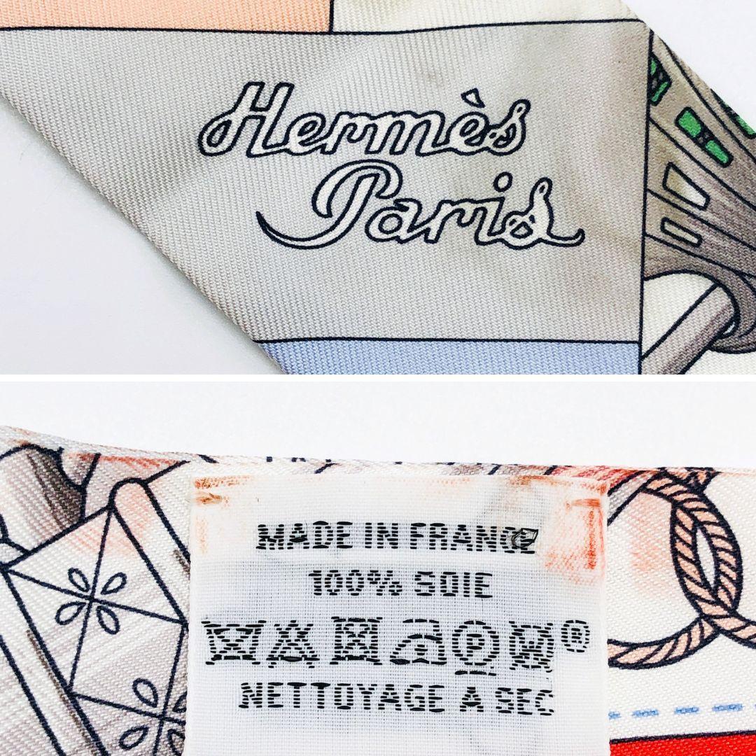 エルメス HERMES ツイリー クリケティス スカーフ タグあり