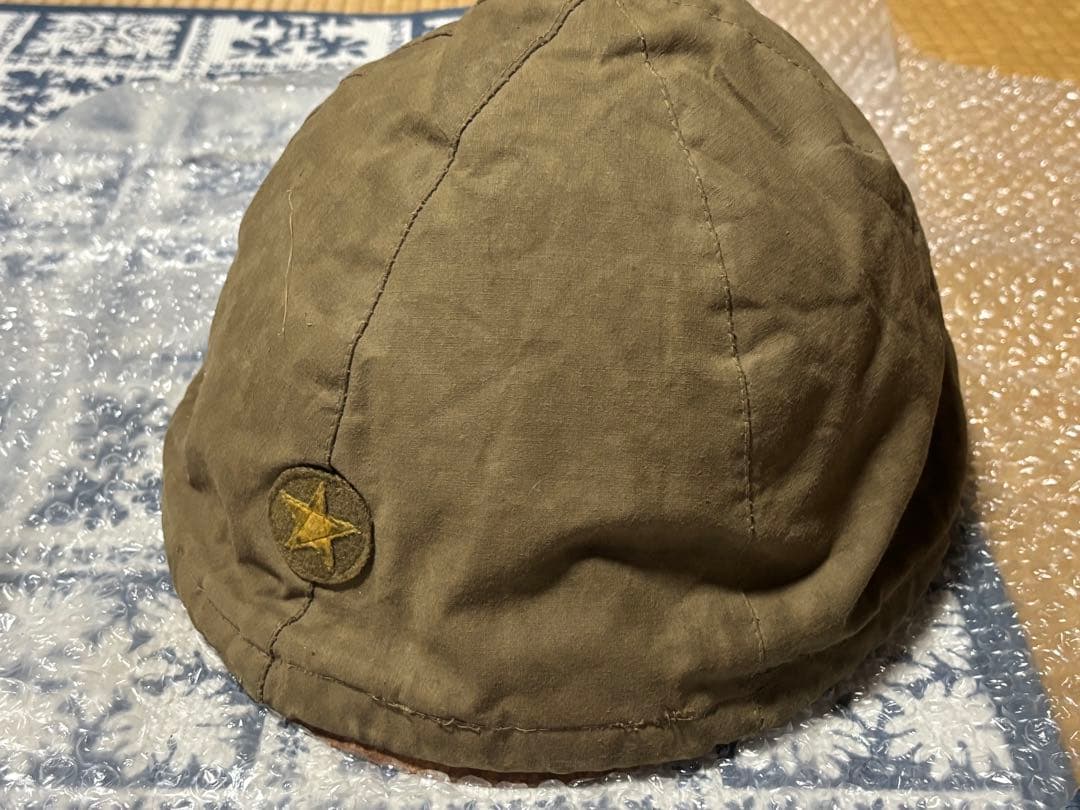 た*お様 日本軍 鉄帽 ヘルメット 鉄帽覆 本物