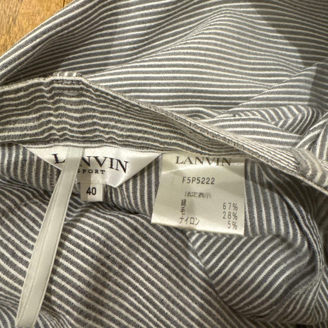 LANVIN SPORT ゴルフ ストライプスーツ 40サイズ