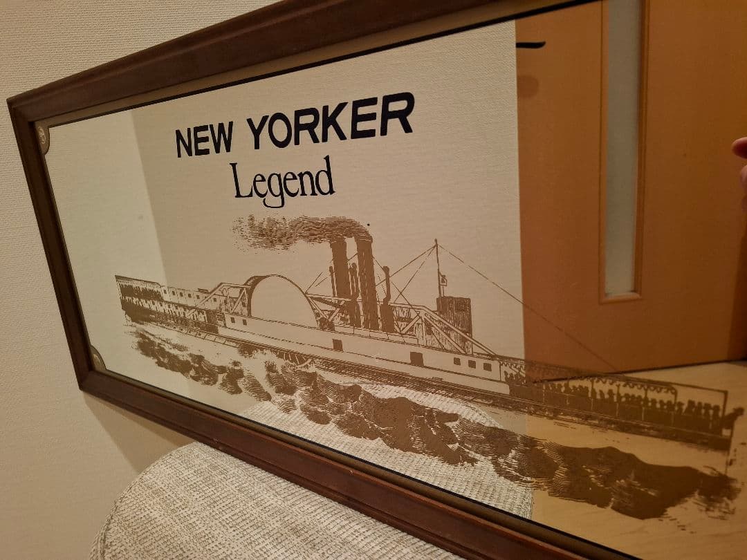 横長ヴィンテージミラー NEW YORKER Legendk