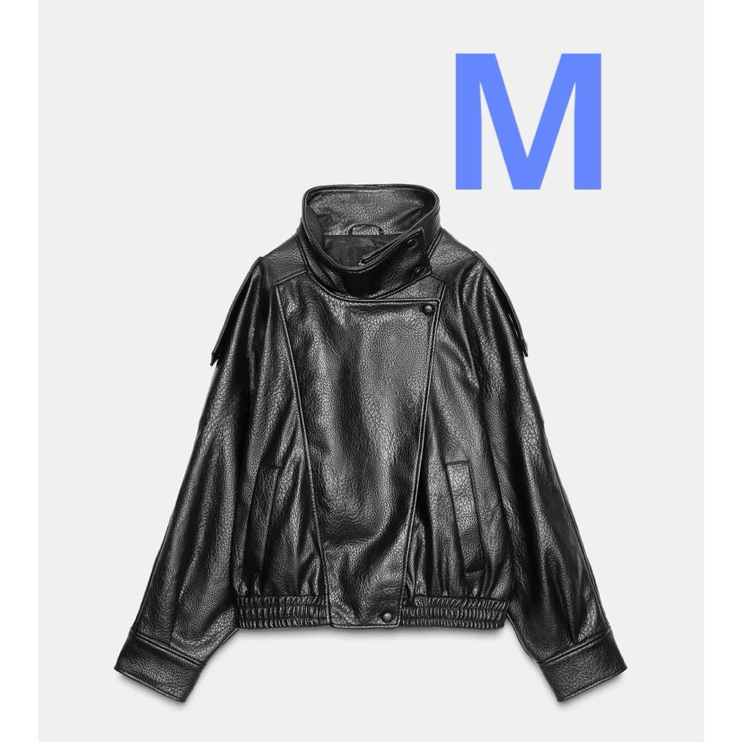M*】様 【新品未使用】ZARA フェイクレザージャケット M 正規品