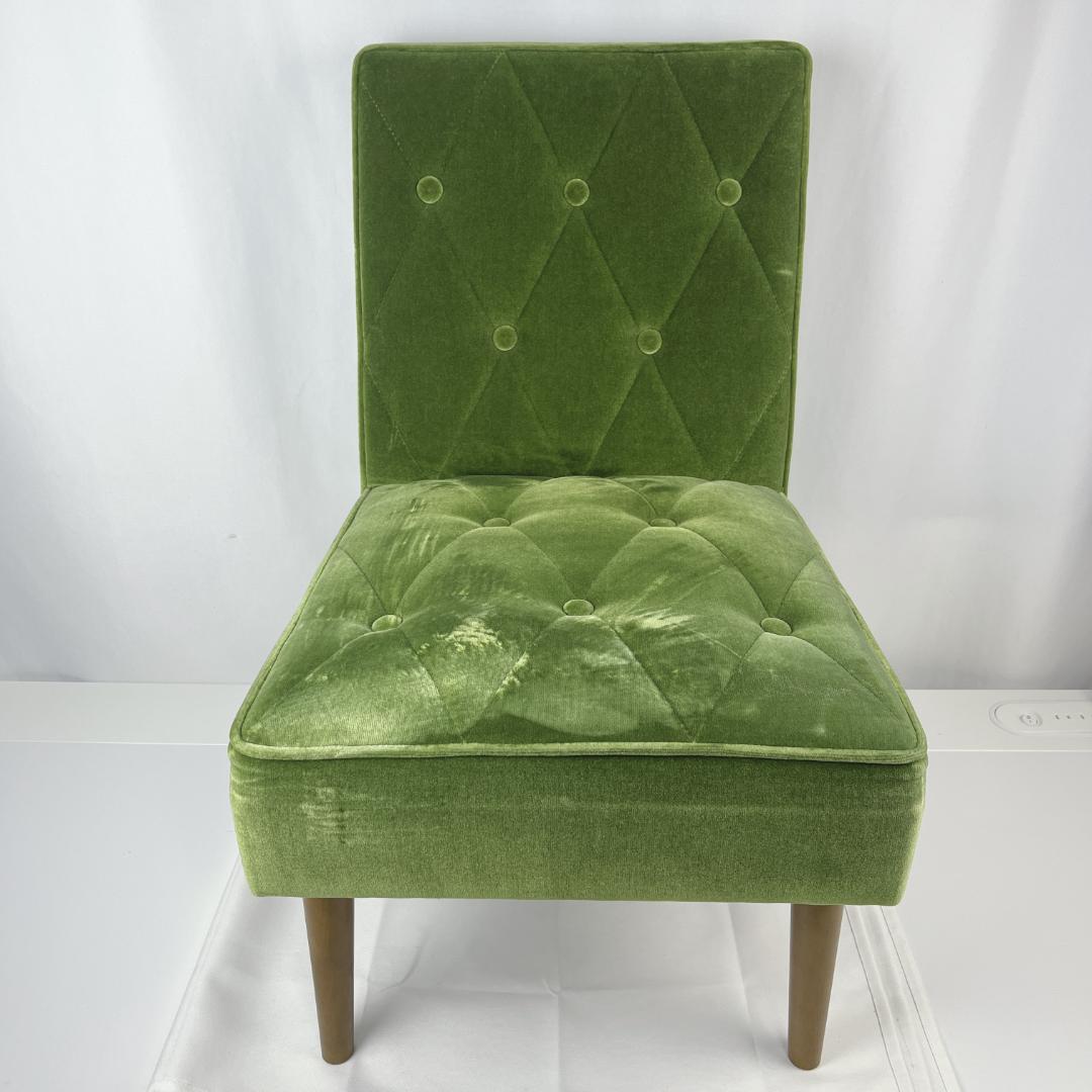 美品☘️　カリモク60 カフェチェア モケットグリーン