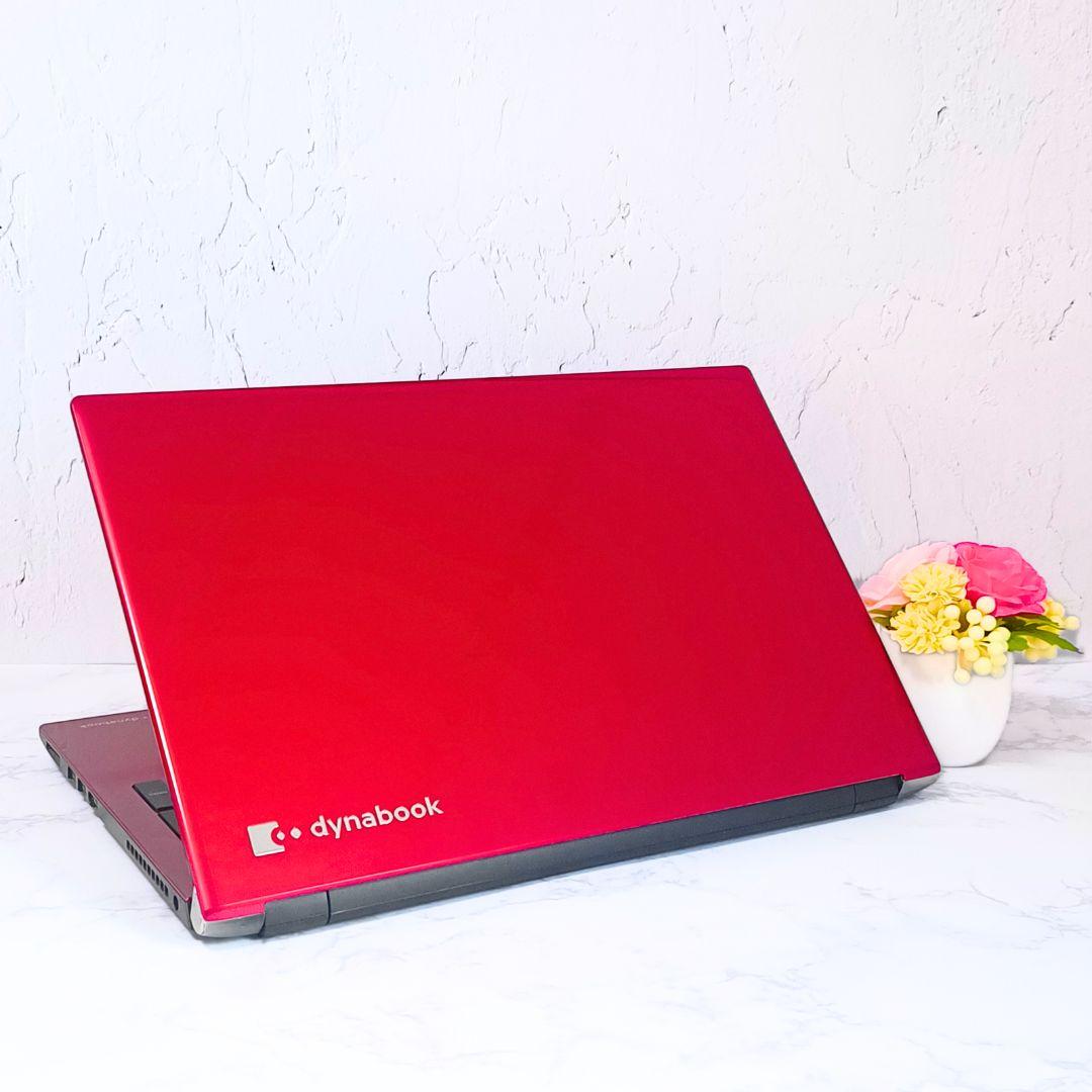 美品レッド❣️すぐ使える薄型ノートパソコン✨️初心者OK✨️サクサク快適SSD