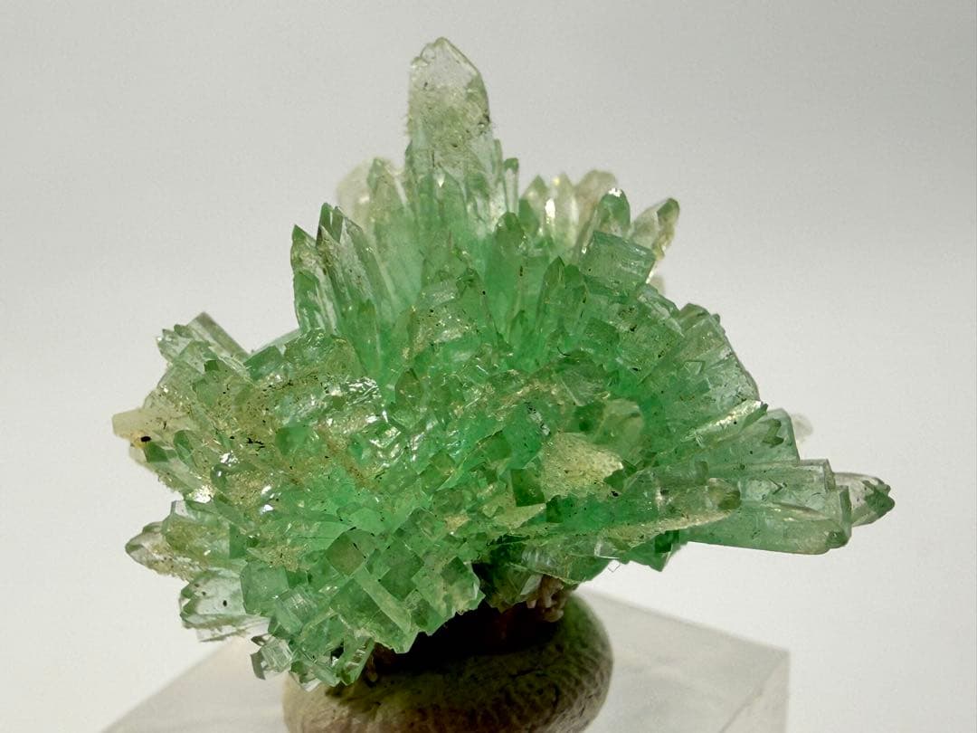 インド産　グリーンアポフィライト　鉱物標本