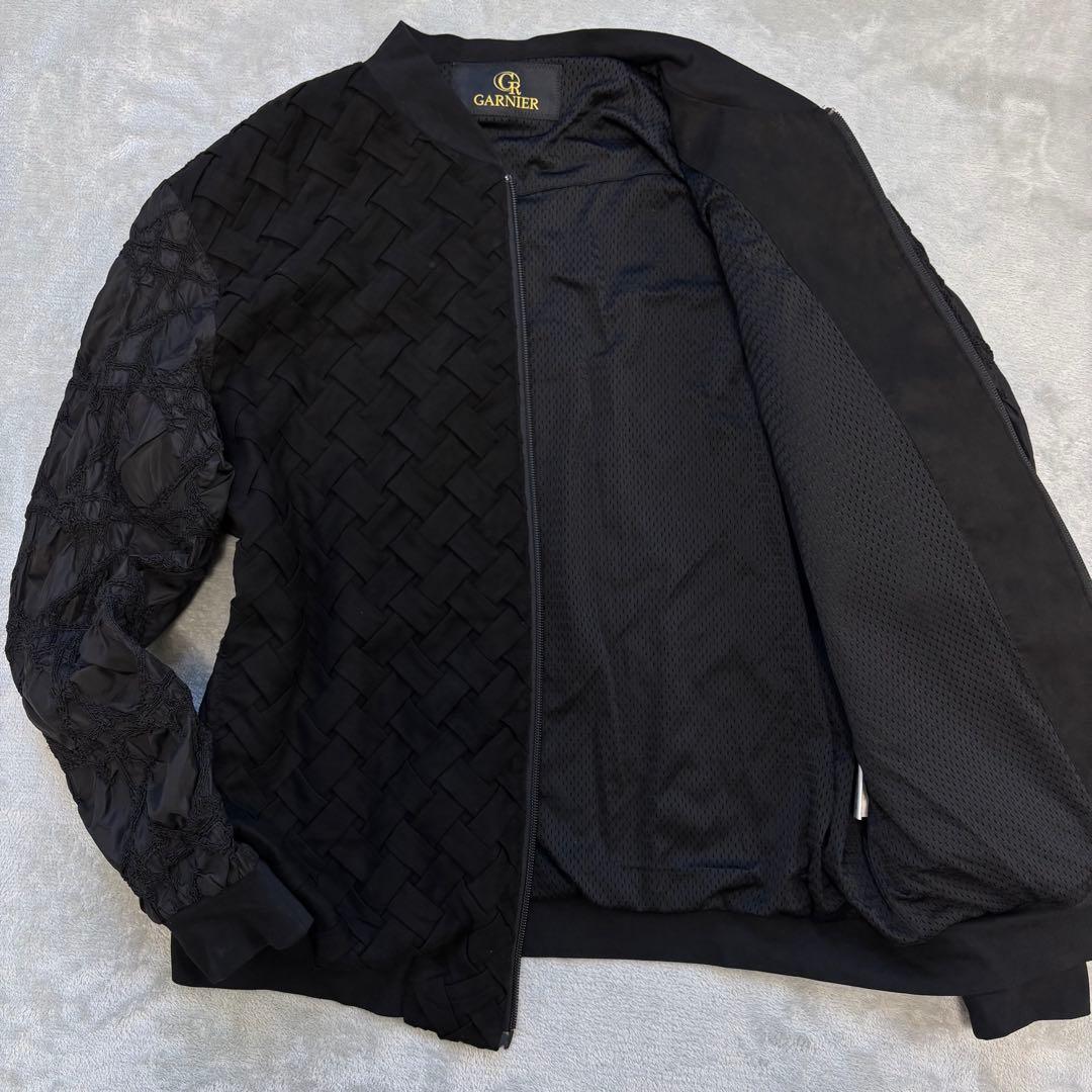 的場浩司さん着用 GARNIER MA-1 ブルゾン L ブラック シワ加工