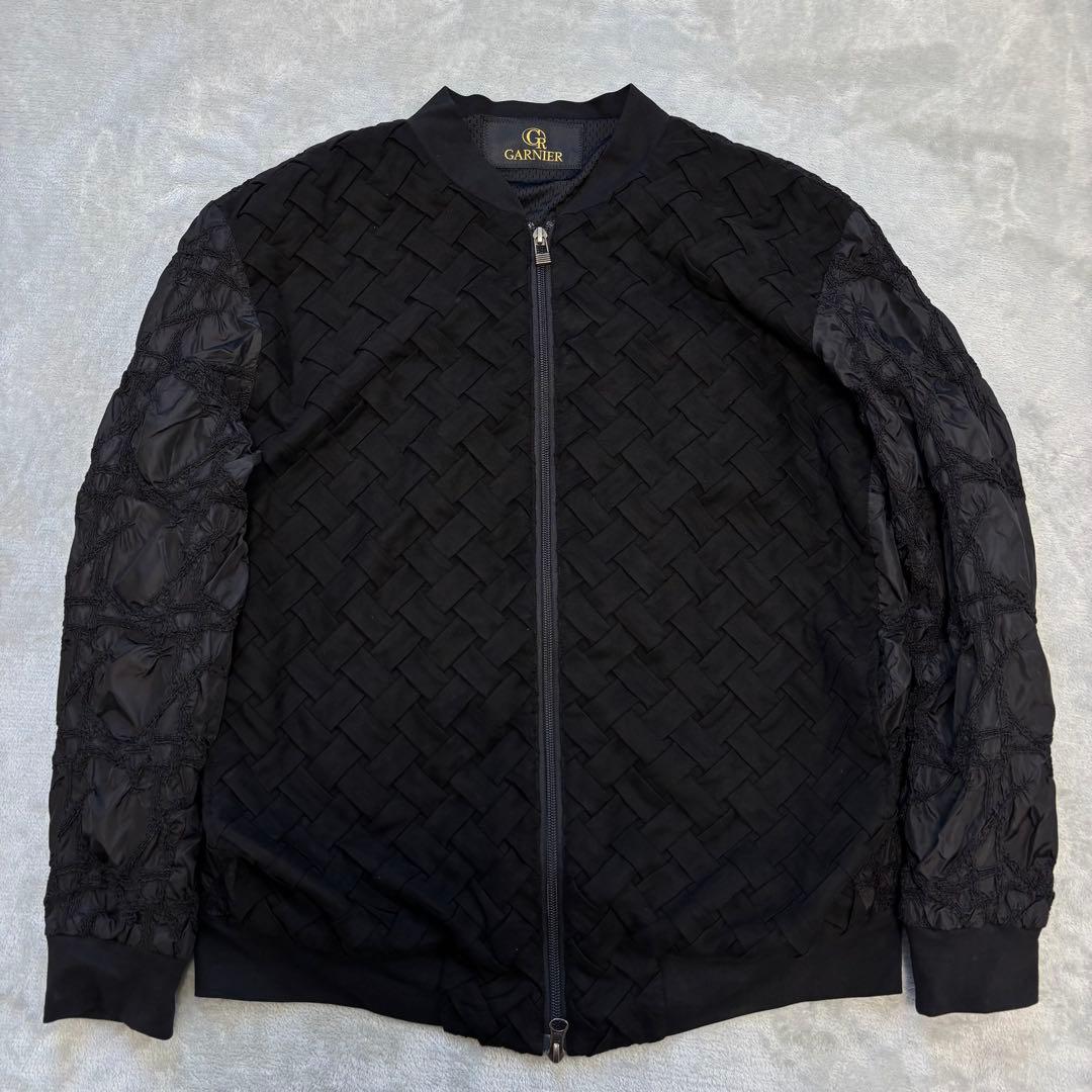 的場浩司さん着用 GARNIER MA-1 ブルゾン L ブラック シワ加工