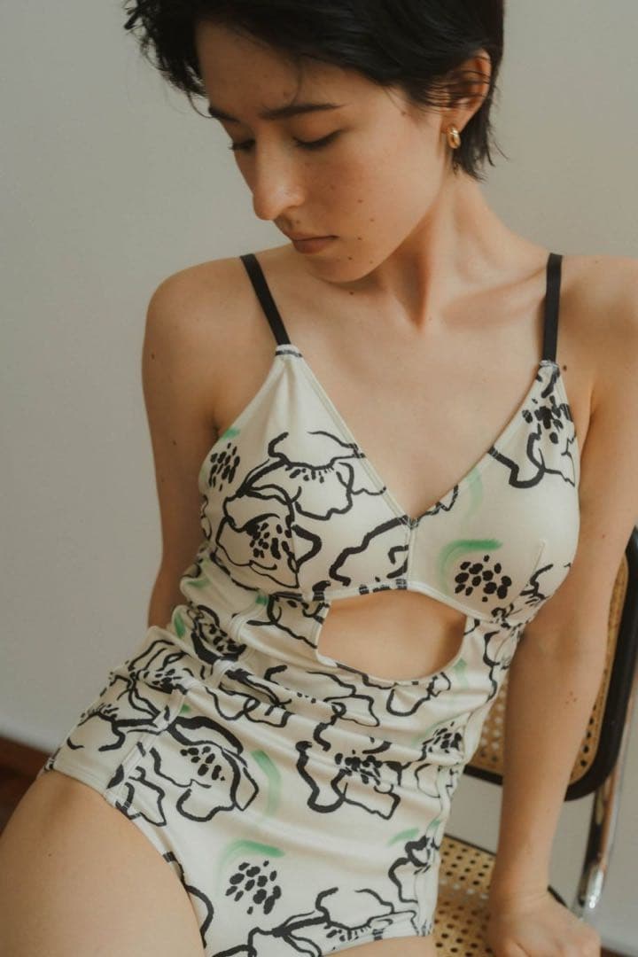 水着・ラッシュガード Knuth Marf flower paint swimwear