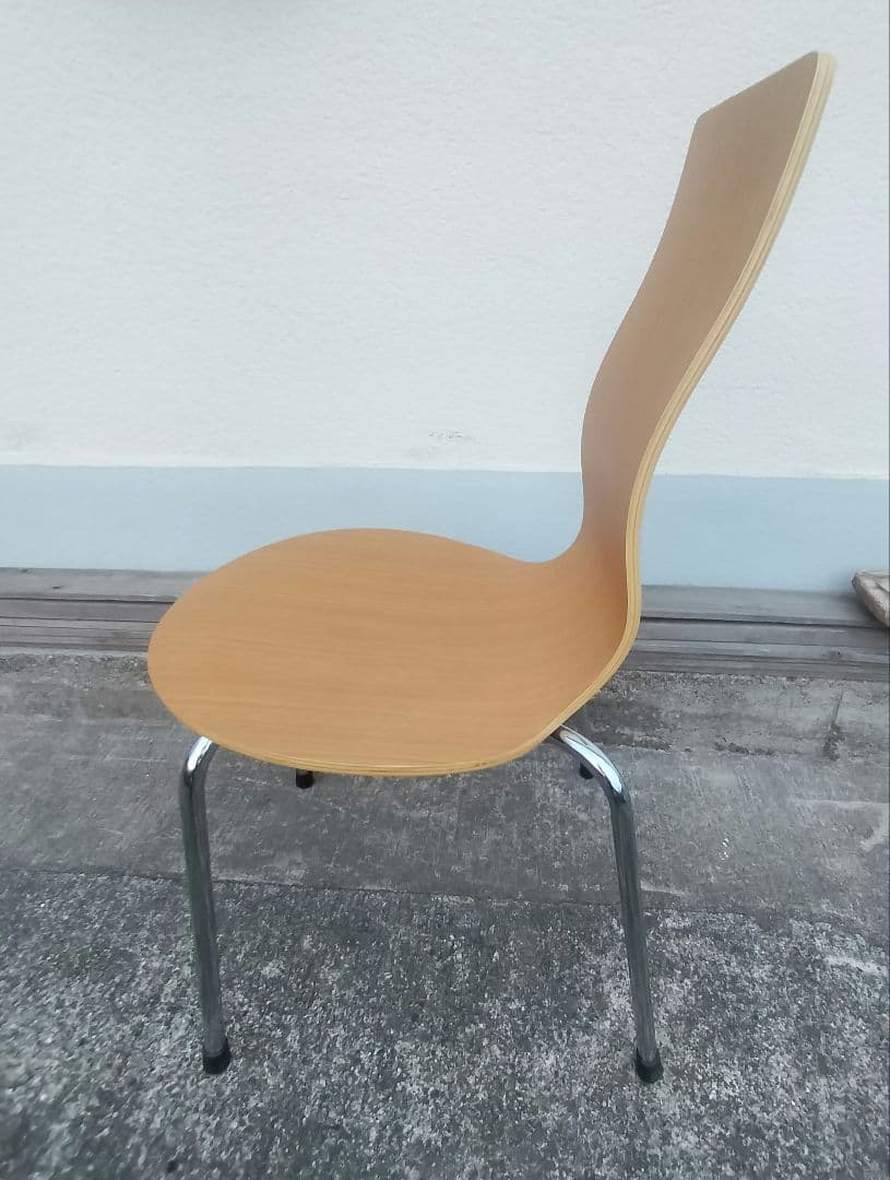 廃盤品 MUJI 無印良品 ダイニングチェア 椅子 プライウッド 希少