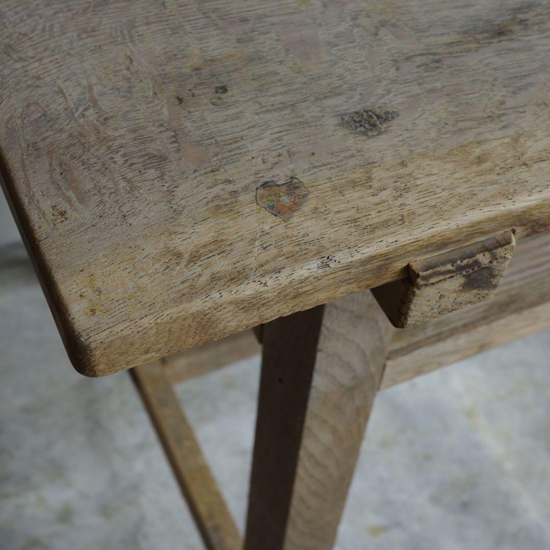 さらにお値下げ致しました！古い作業台　テーブル　引出し２杯　アンティーク