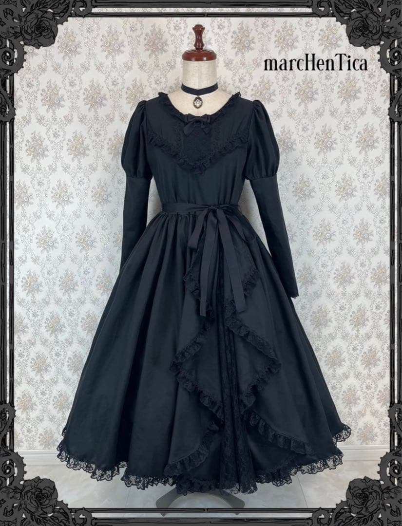 新品 メルヘンティカ エーベル・マリアンヌワンピース ブラック 半袖
