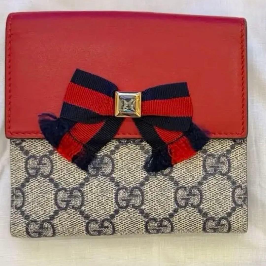 【美品】GUCCI グッチ 折り財布 百貨店購入