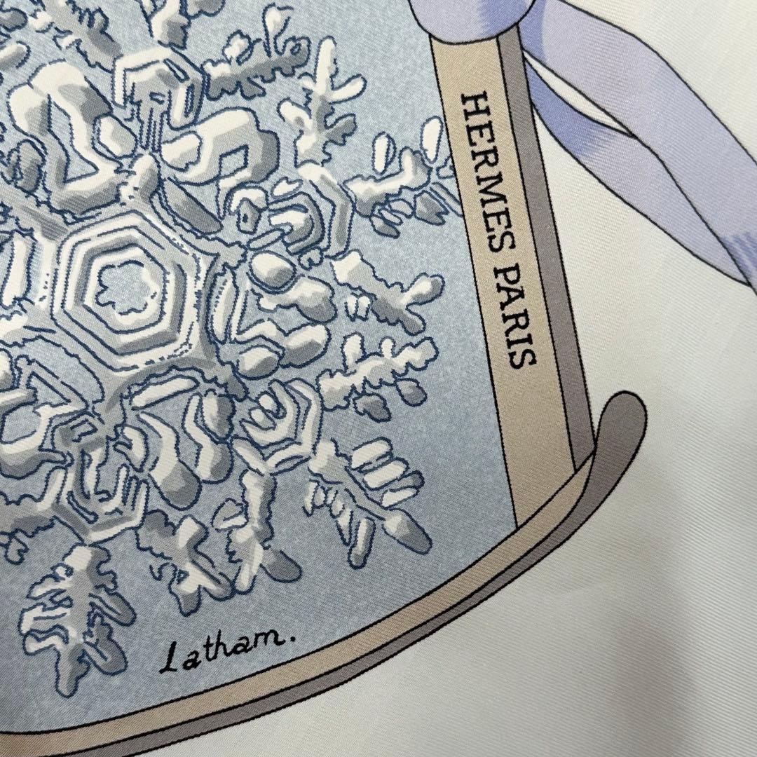 極美品✨エルメス カレ90 スカーフ Neige d'Antan 去年の雪 大判