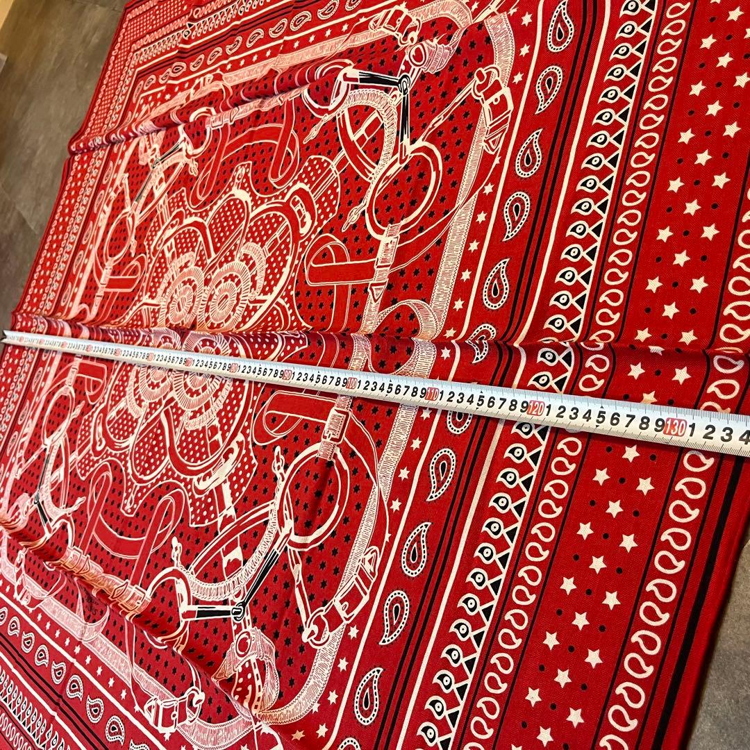 【未使用】エルメス HERMES シルク カレ140 エプロン・ドール