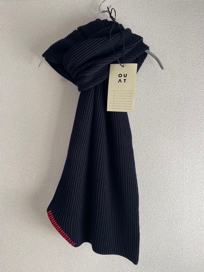 OUAT OFFICE SCARF NAVY マフラー