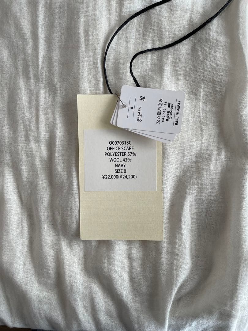 OUAT OFFICE SCARF NAVY マフラー