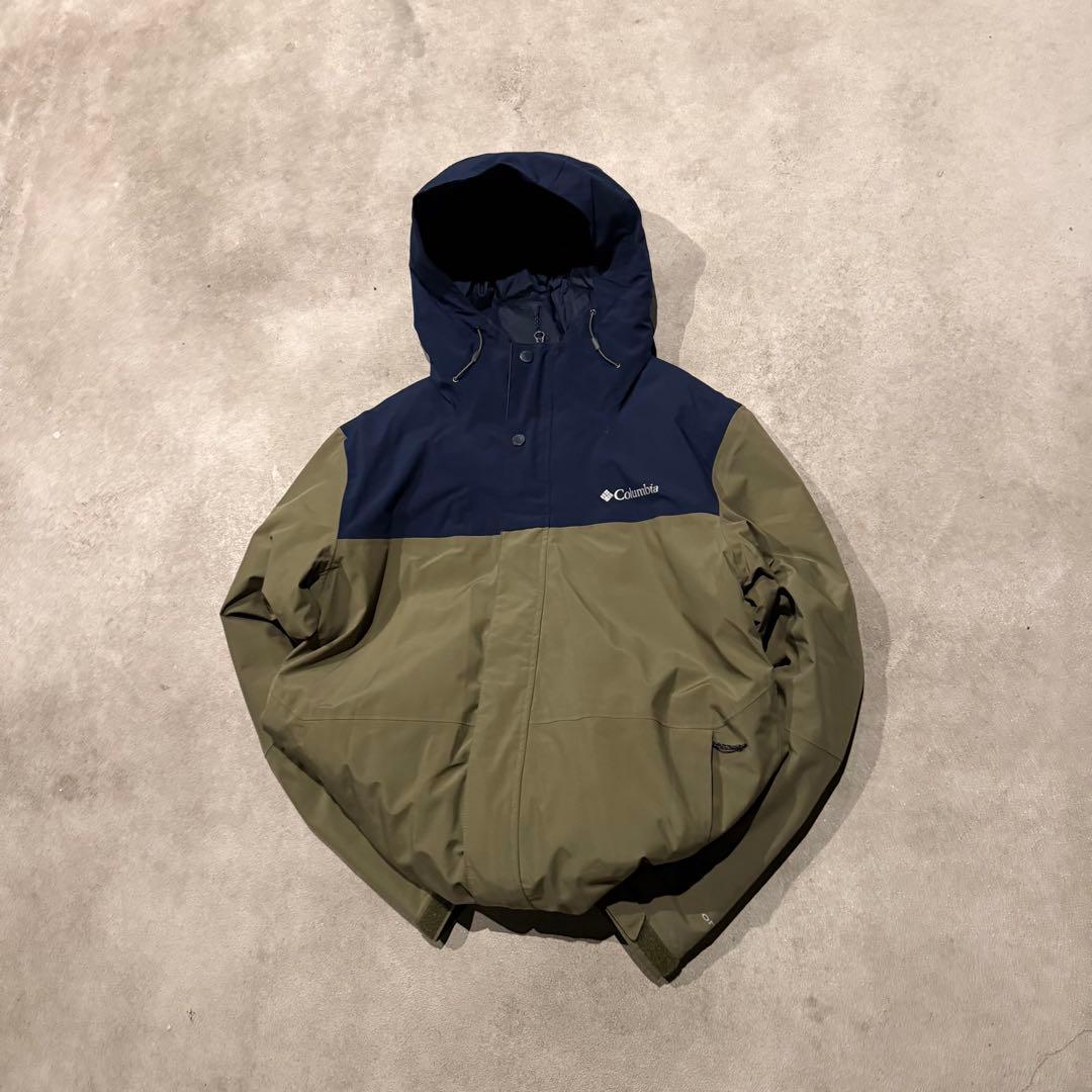【大人気❗️】極暖！肉厚！columbia 　ダウン　オリーブ　ネイビー　M
