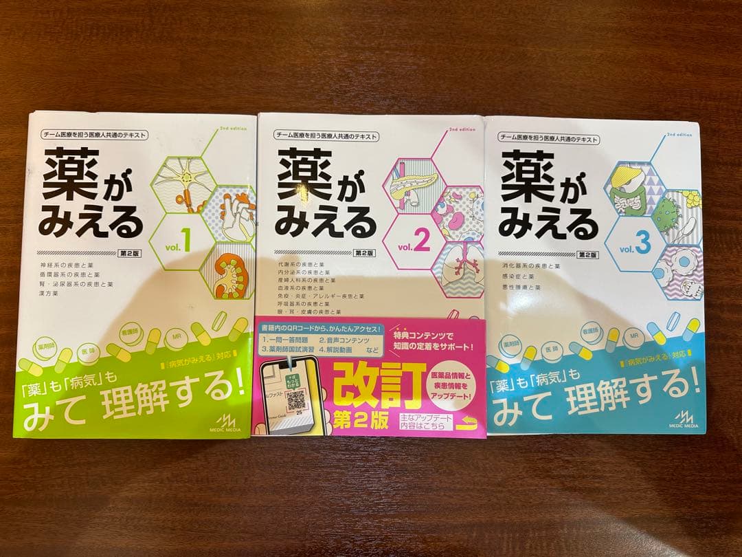薬がみえる 第2版 vol.1 vol.2 vol.3