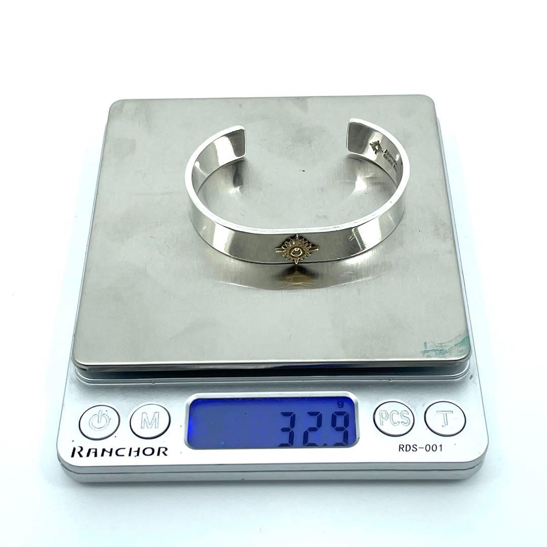 美品　ARIZONA アリゾナ　i1 シルバー　k18 バングル　ブレスレット