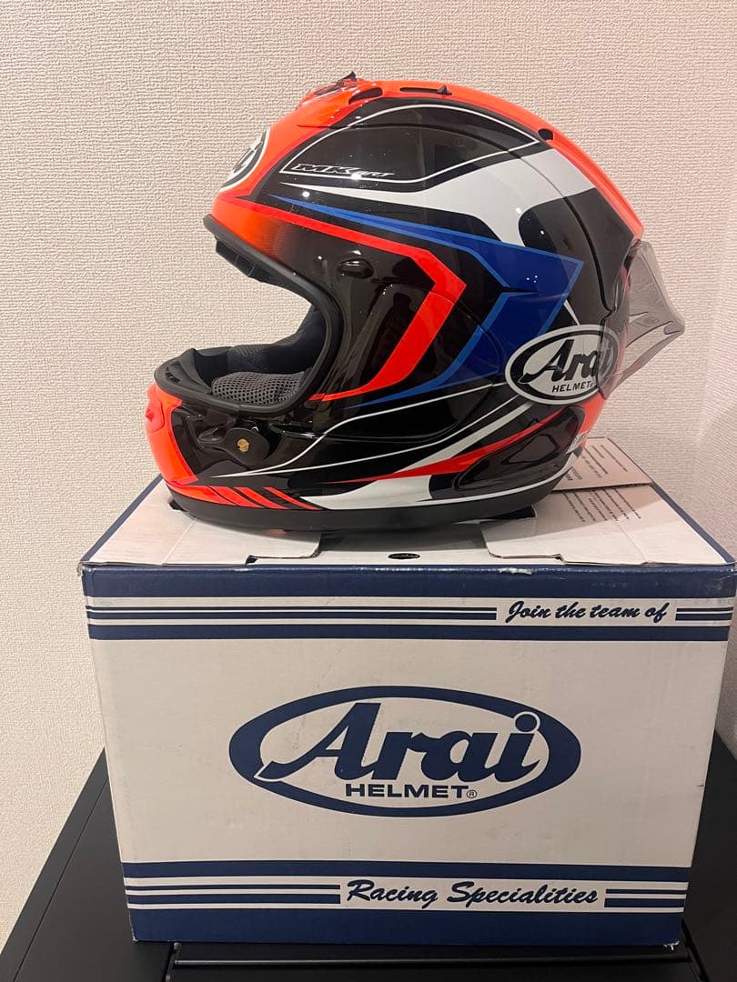 Arai フルフェイスヘルメット オレンジ/ブラック/ブルー