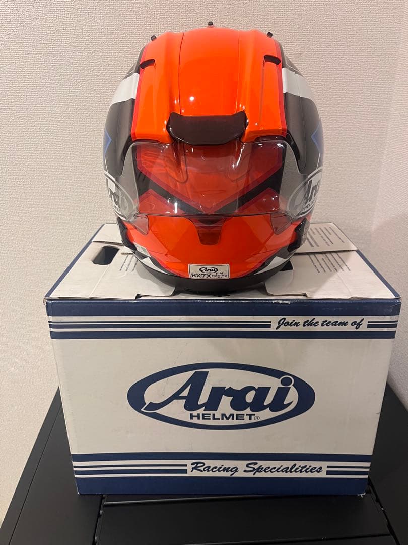 Arai フルフェイスヘルメット オレンジ/ブラック/ブルー