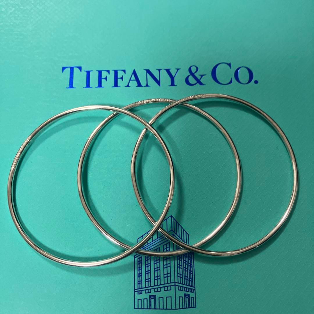 □研磨済み□TIFFANY&Co. ティファニー3連フープカデナロックバングル