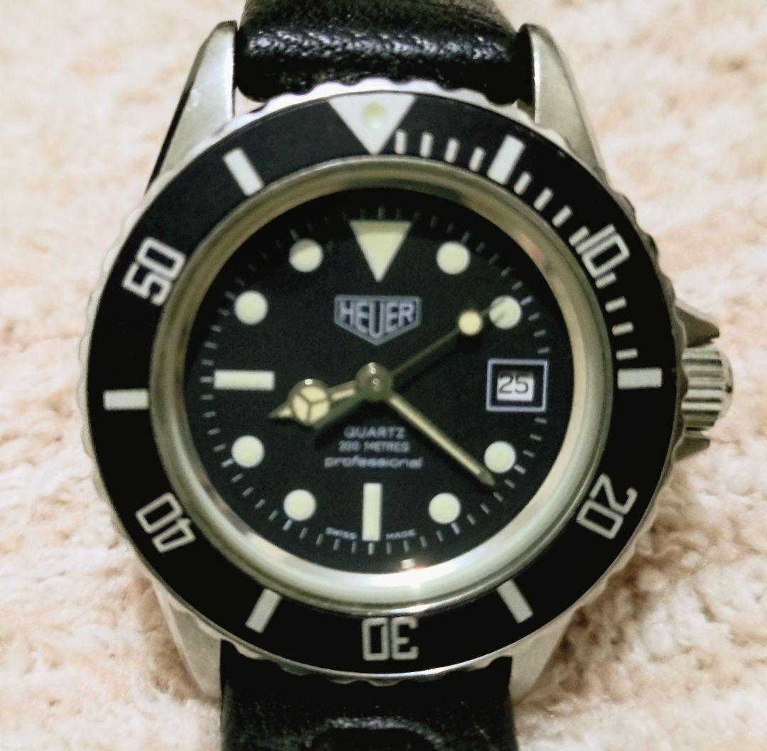 ホイヤー（TAG表示なし）時代のタグホイヤー　ダイバーウォッチ　トロピックベルト