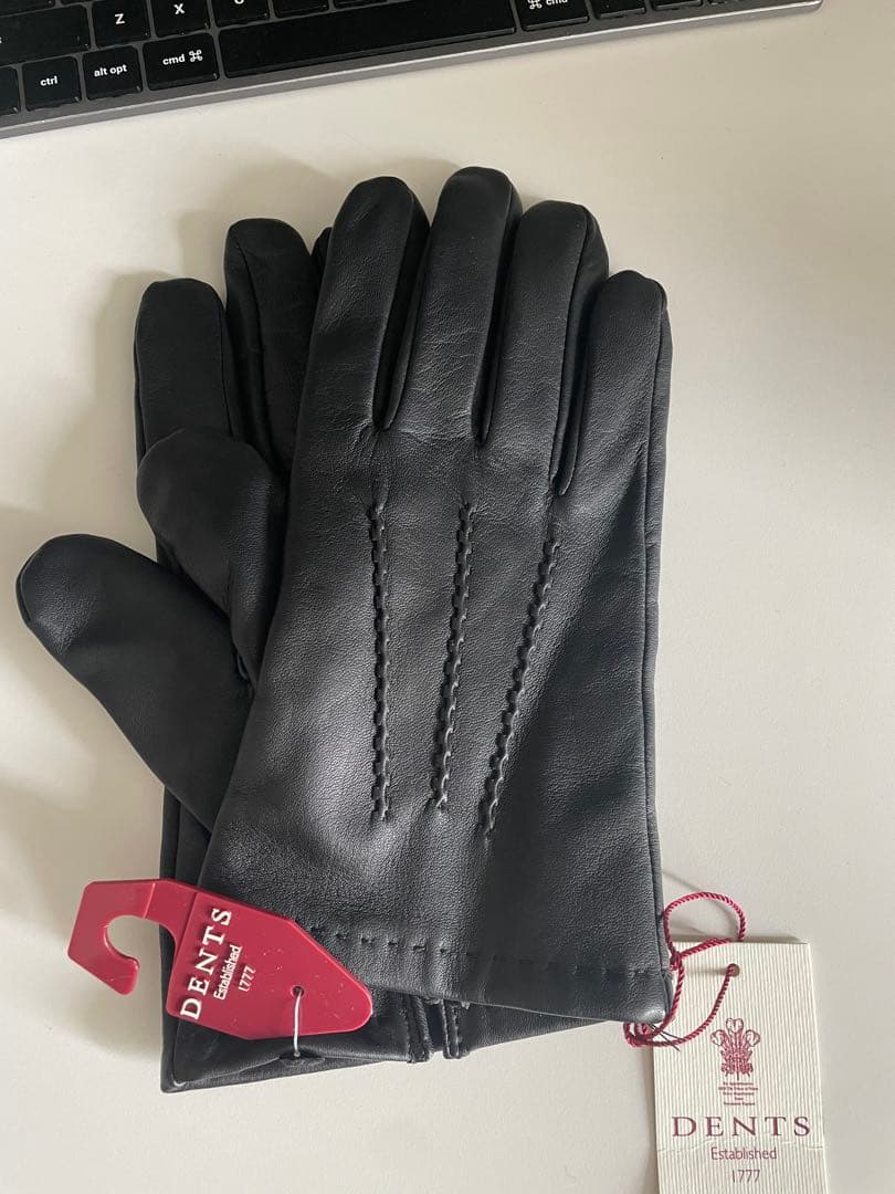 【新品未使用】DENTS ブラック レザー手袋 M