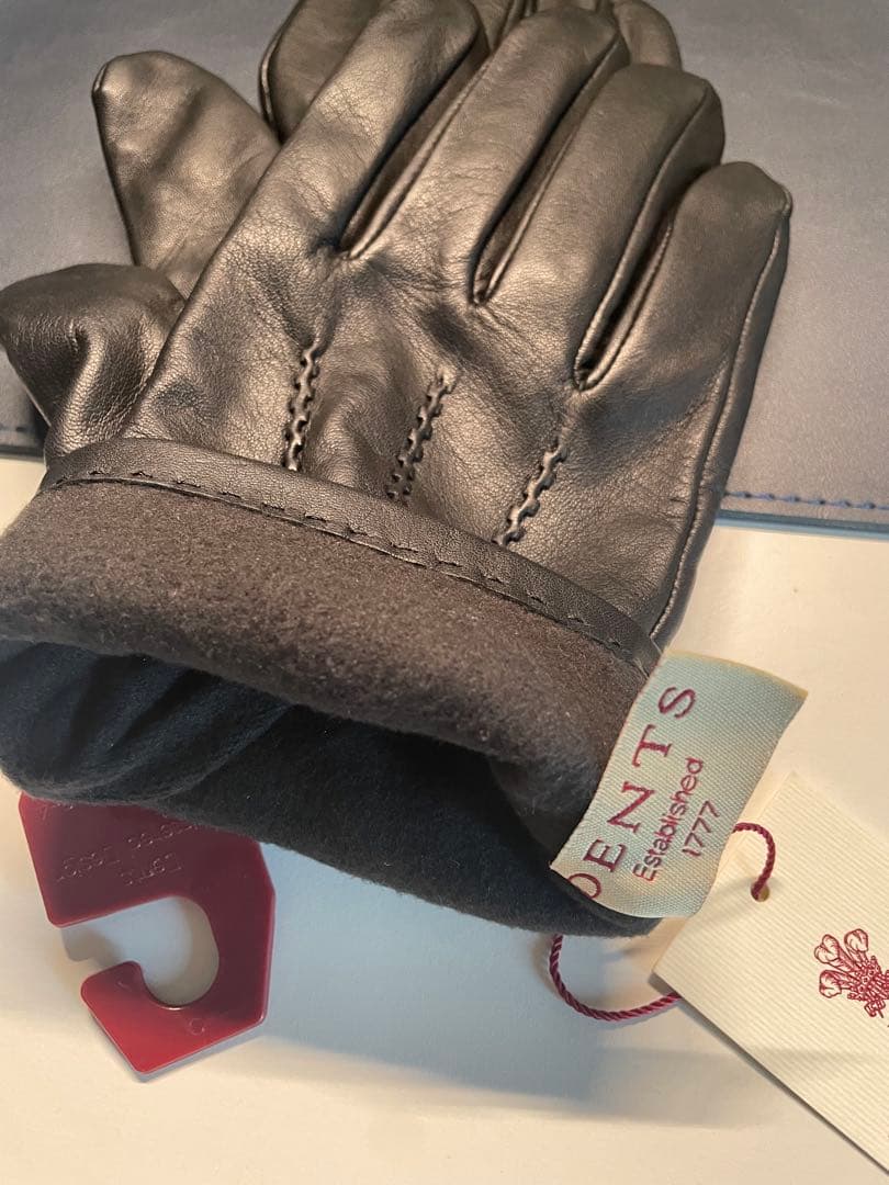 【新品未使用】DENTS ブラック レザー手袋 M