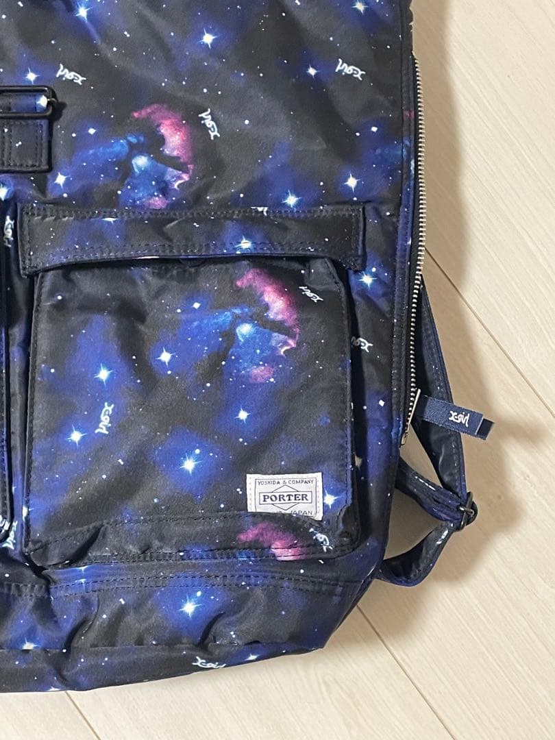 Porter×X-girl 限定コラボ　宇宙柄 コズミック　ナイロンリュック