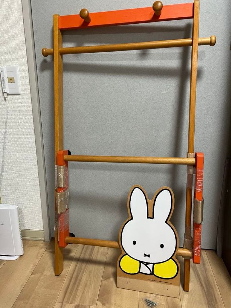 【希少】ミッフィー　ハンガーラック　ハンガーチェスト　木製ラック　当時物