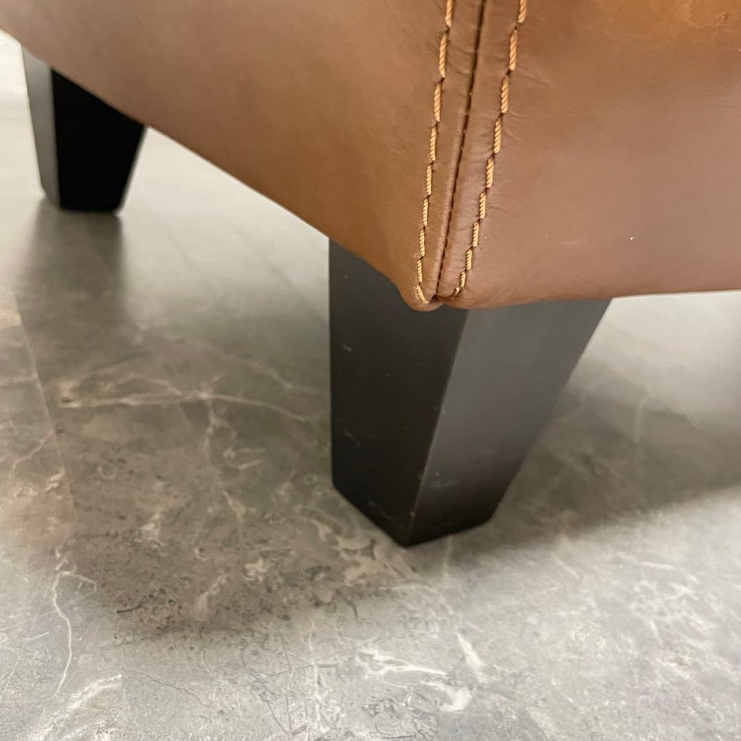 アクタス five by five 本革オットマン　スツール