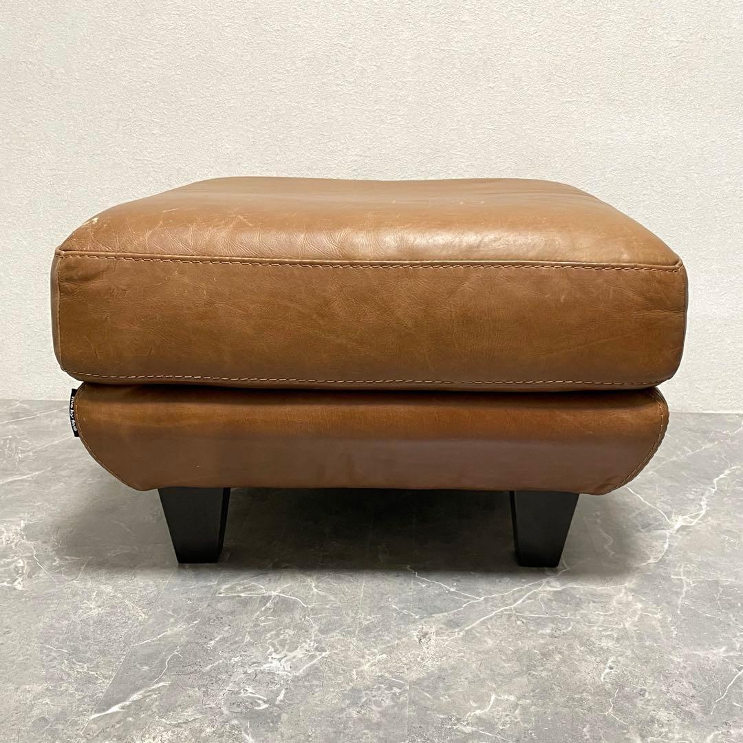 アクタス five by five 本革オットマン　スツール